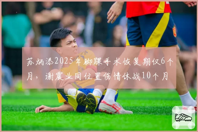 苏炳添2025年脚踝手术恢复期仅6个月,谢震业同位置伤情休战10个月形成反差
